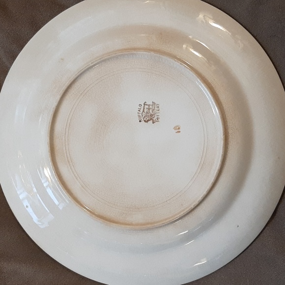 1918 Buffalo Pottery, USA cabinet plate - Picture 3 of 4